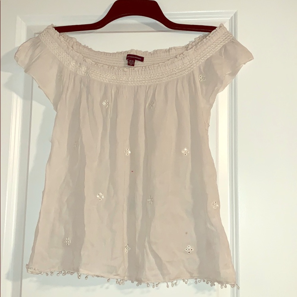 Off white boho top